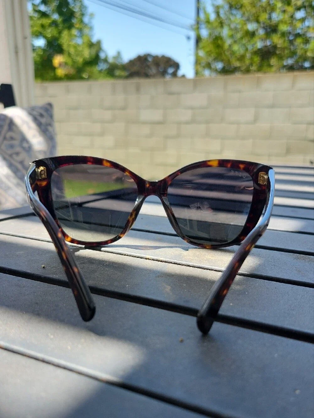 DIFF Ruby Tortoiseshell Cat Eye Women’s Sunglasses - Dark Lens Polarized